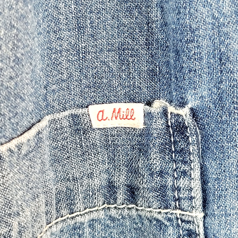 NWT ALEX MILL Ollie Belted Overalls In Denim Jumpsuit Small New - Picture 8 of 13